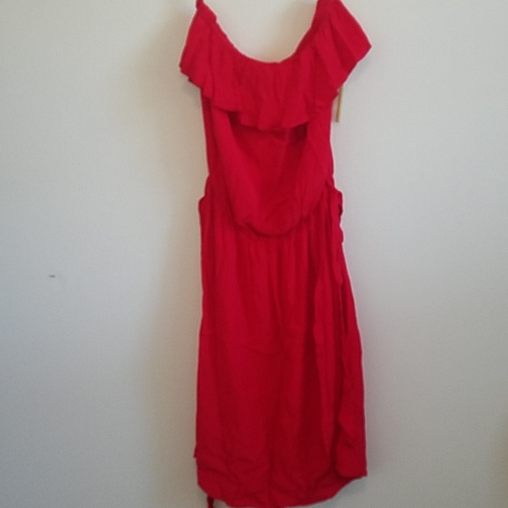 Red Strapless Dress